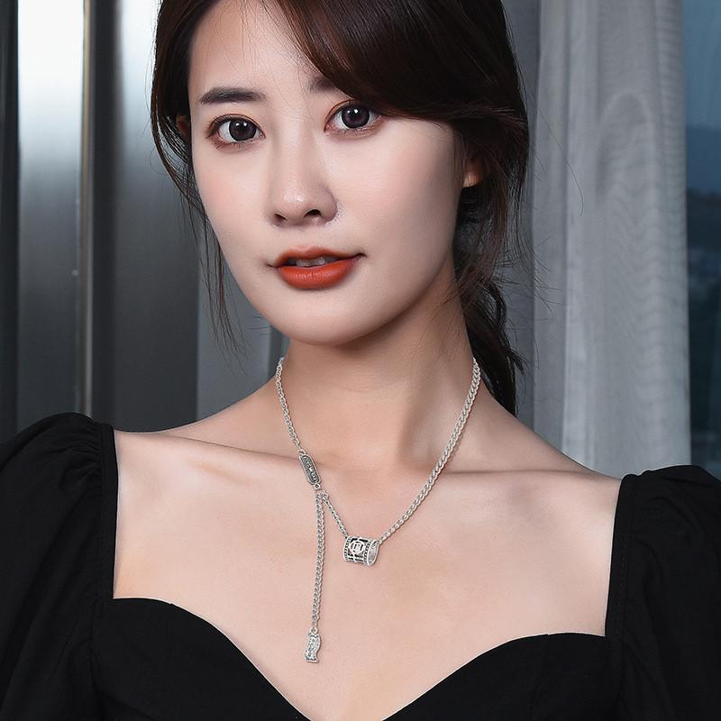 Titanium Steel Fashionable Hip Hop Letter Necklace For Women Unique Piece Jewelry