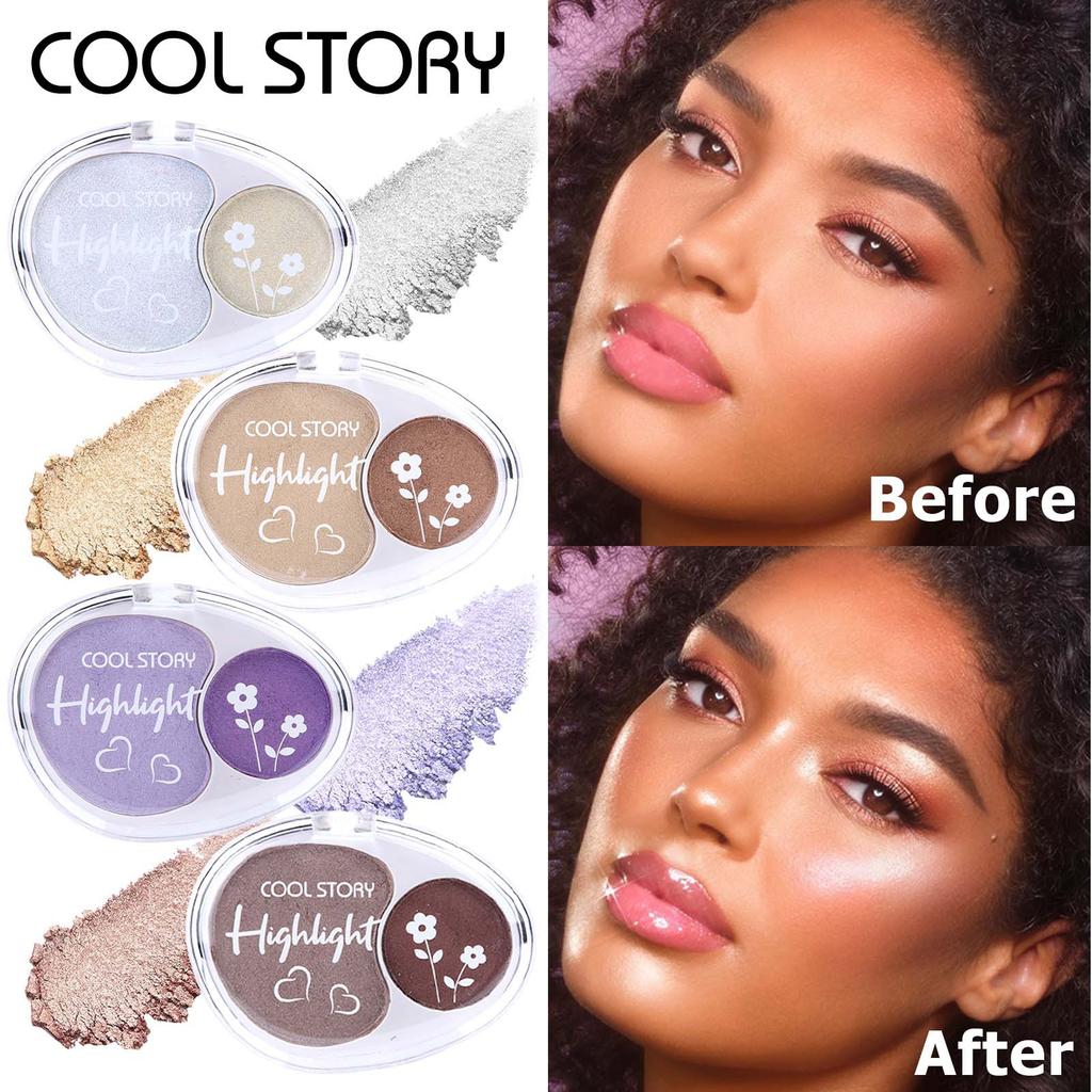 Mousse Two-Tone Mashed Potatoes Highlighter All-in-One Diamond Ginger Nose Powder Body and Face Sculpting Glitter