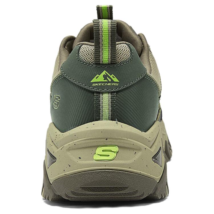 Skechers DLites Hiker Comfortable Versatile Durable Grip Low Top Hiking Shoes Men Sneaker Olive-Brown 237421-OLBR