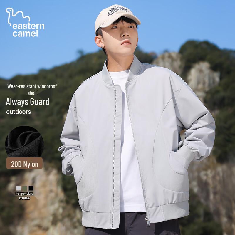 Eastern Camel Men's Baseball Collar Windproof Jacket