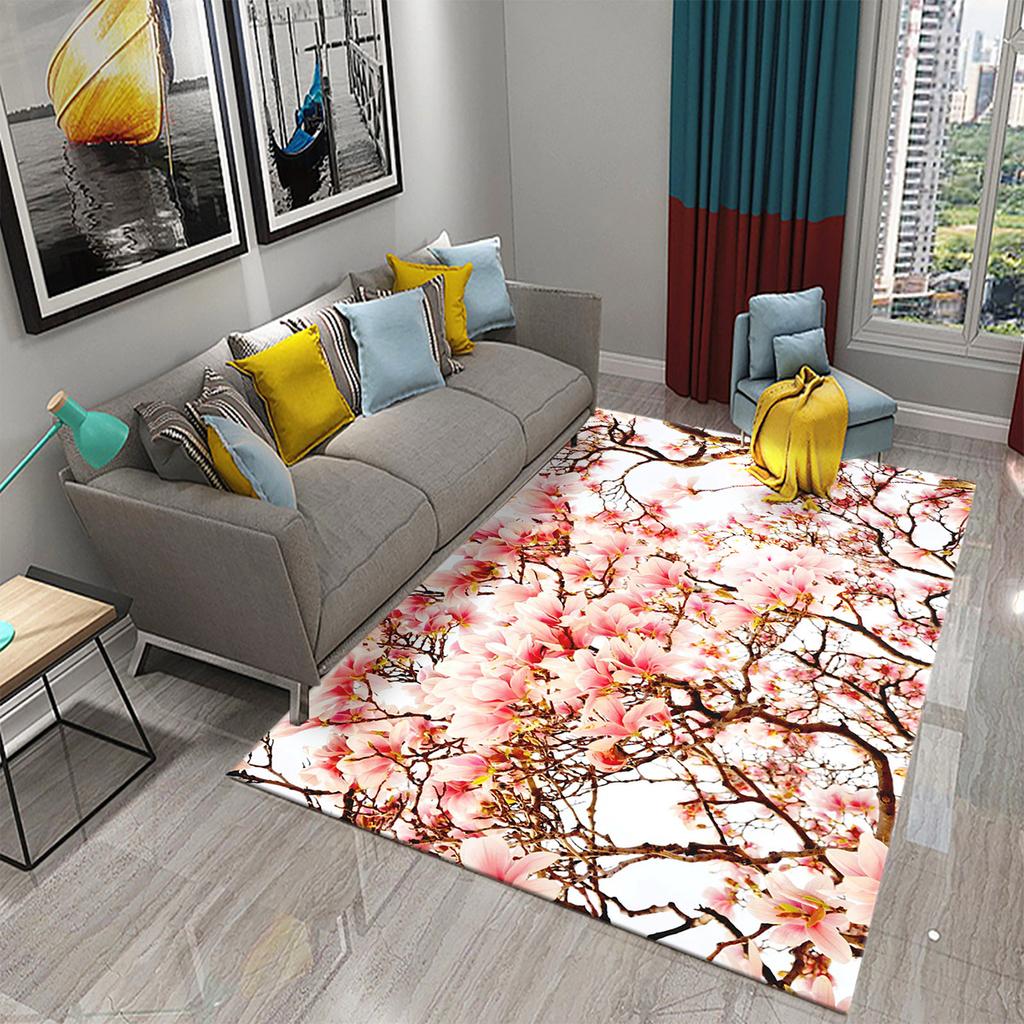 村上隆 Flower Floor Mat Rainbow Ecru beige