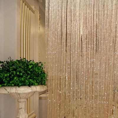 2x1M Glitter Door Strings Curtain Doorway Window Bedroom Living Room Divider Blind Fringe Panel Wedding Party Hanging Decorative Tassel Screen