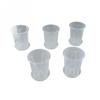 Space Saving Clear Plastic Plant Pots with Saucer for Small Spaces