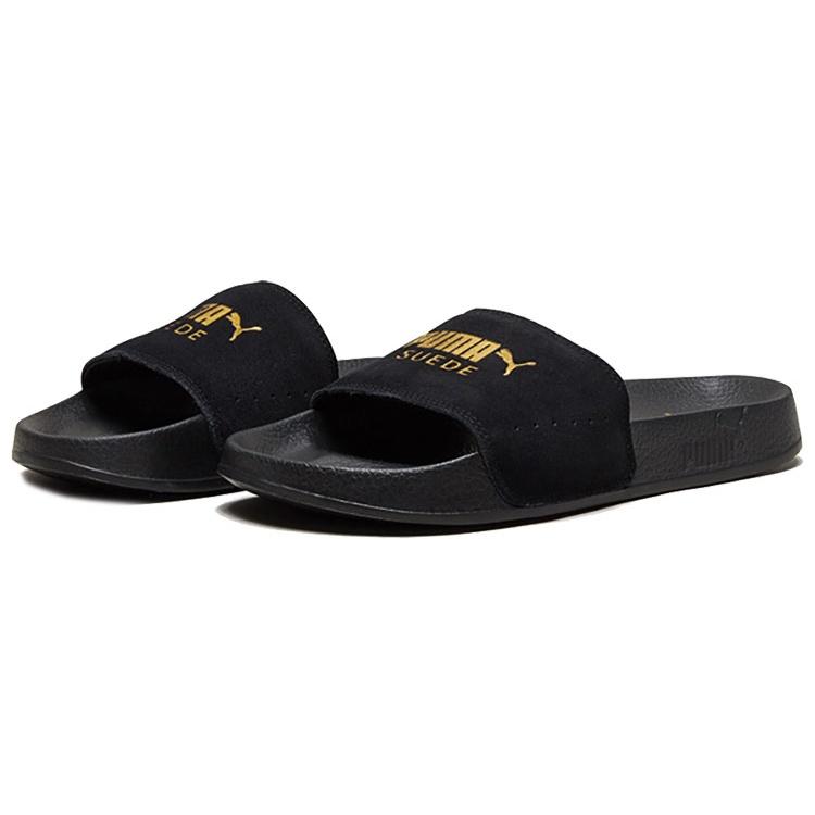 PUMA Leadcat Suede Slide 'Black Team Gold' Men's 365758-01