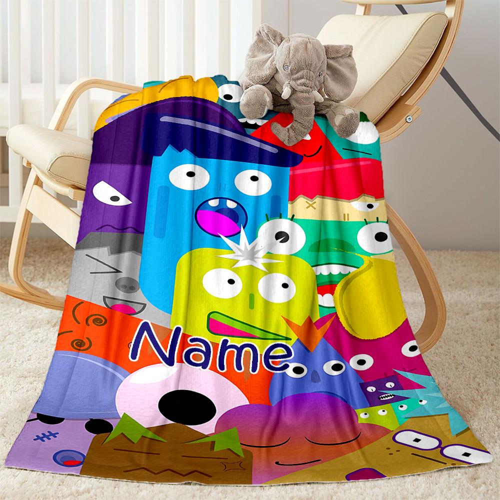 Colorful Creatures Collage Blanket Soft Warm Cozy Suitable for Office Chair Couch Picnics for All Occasions Warmthful Decor