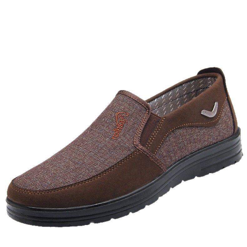 Polyurethane Old Beijing Cloth Shoes Large Size Men's Spring and Autumn Men's Casual Shoes Middle-aged and Elderly Lightweight Father Shoes