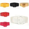 Belt Women Waist Stretch Elastic Wide Buckle Ladies Dress Waistband Strap Casual