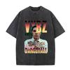 Vintage Gewassen Vybz Kartel Wereldtournee 2025 Merchandise T-shirt Heren Gotische Hip Hop Oversized T-shirts 100% Katoen T-shirt Streetwear