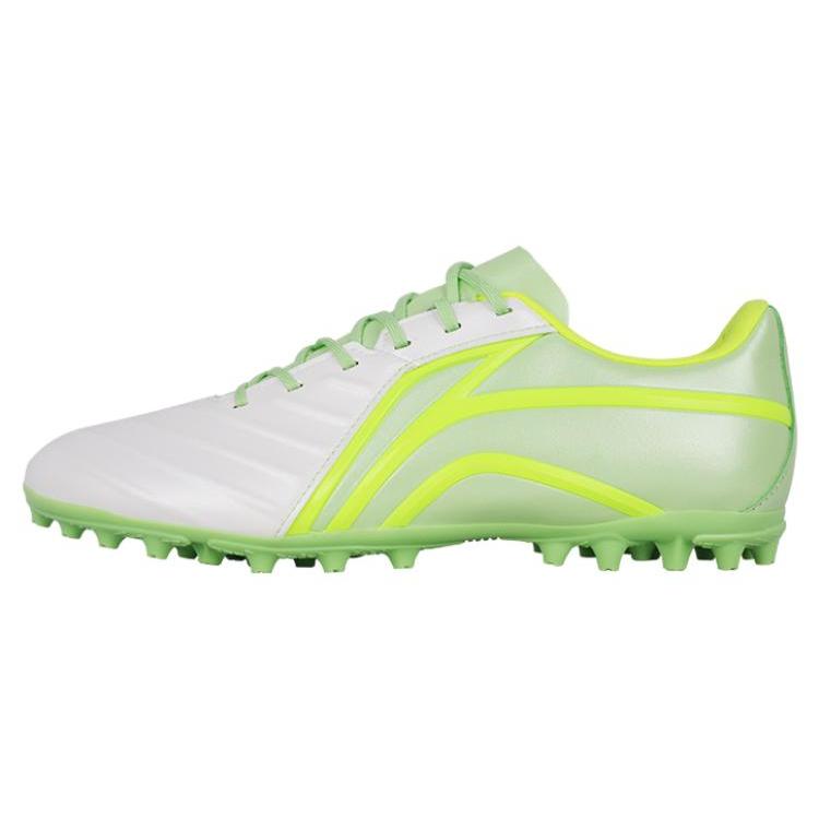 New LiNing MG Cushioning Anti-Slip And Wear-Resistant Soccer Shoes Men's Green White ASFT015-1