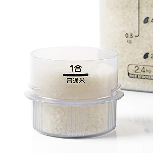 PEARL METAL [BLKP] Airtight Rice Container, 2.4kg Capacity, Made in Japan, Limited Edition, Black, Refrigerator-Friendly, Handy Rice Storage Container