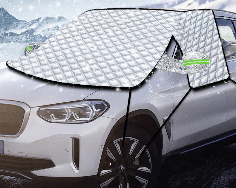 Enlarged Windshield Snow & Sun Shield: Anti-Freeze, Thickened Winter Cover