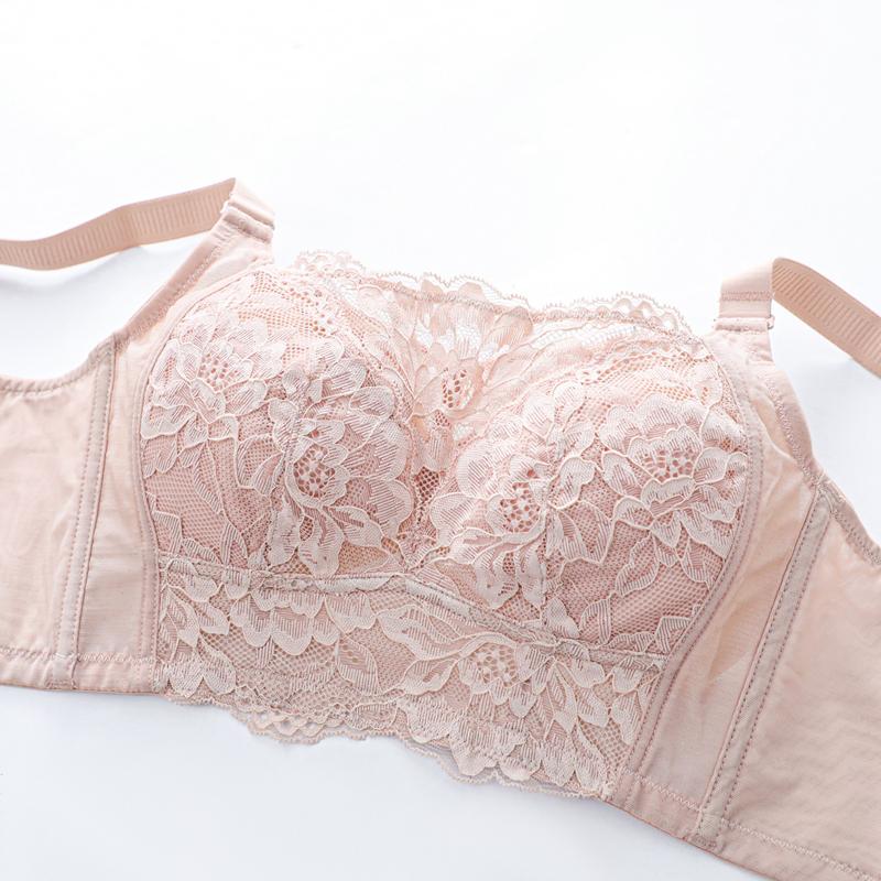 Bügelloser Damen-BH mit voller Abdeckung, ohne Schaumstoff, aus Spitze, 34 36 38 40 42 BCDEF
