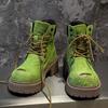 Mens Mid-Calf Suede Martin Boots Casual Outdoor Chunky Sole