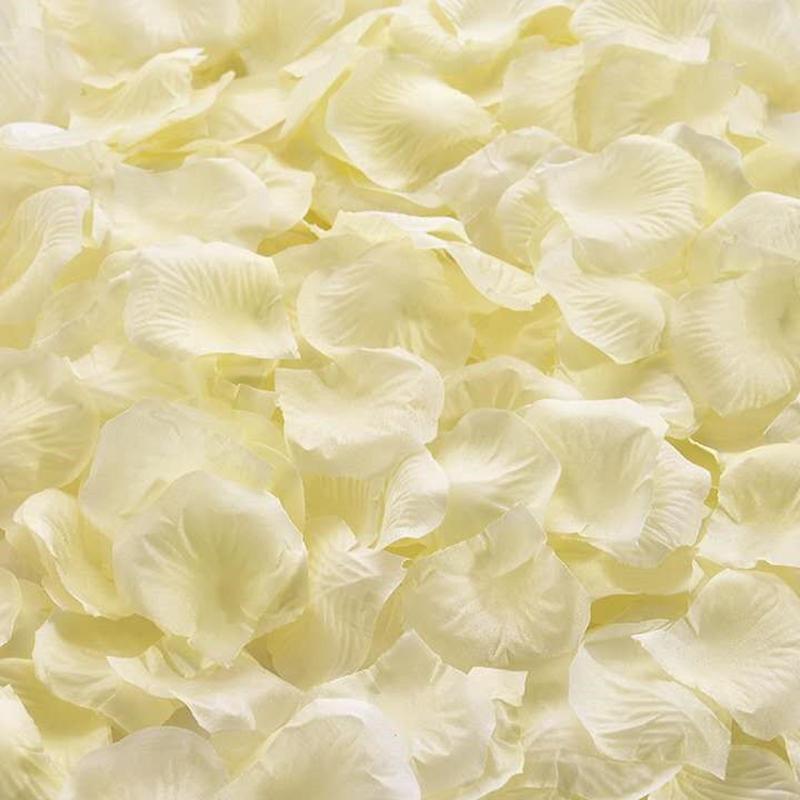 1000 st Konstgjorda Falska Rosblad Färgrika Simulering Silkesrosblad För Alla Hjärtans Dag Bröllopsfest Romantisk Dekoration