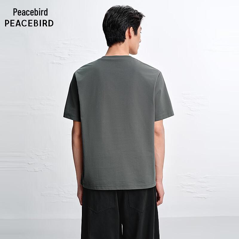 PEACEBIRD Men's Cool-Touch Antibacterial Heavyweight T-Shirt