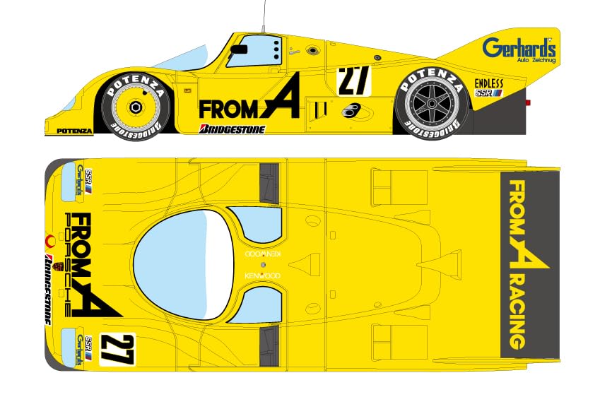 

VISION Porsche 962C FROM A WEC IN JAPAN 1988 4th place Completed product 1/43 No.27