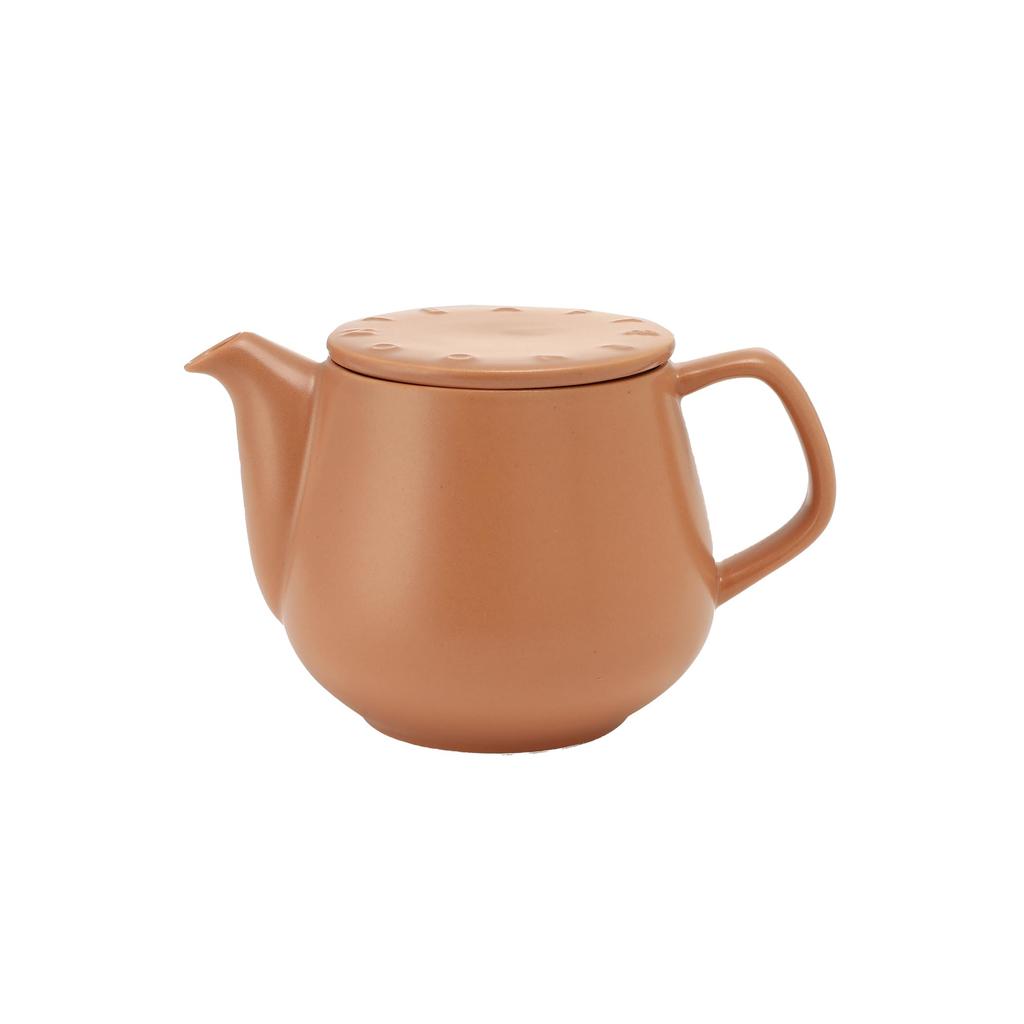 Afternoon Tea Living Teapot JE01 Logo Works Teapot with Strainer, 500ml, Brown