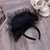 Children Kids Halloween Witch Hat Wizard Feather Headband Adult Costume Party Accessory Halloween Masquerade Cosplay Cap