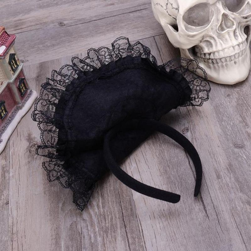 Children Kids Halloween Witch Hat Wizard Feather Headband Adult Costume Party Accessory Halloween Masquerade Cosplay Cap