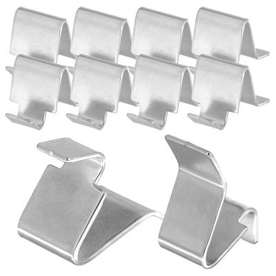  10 Pcs File Cabinet Accessories Metal Shelving Brackets Clips Shelf Pegs for Shelves Support Stainless Steel Holders Silver