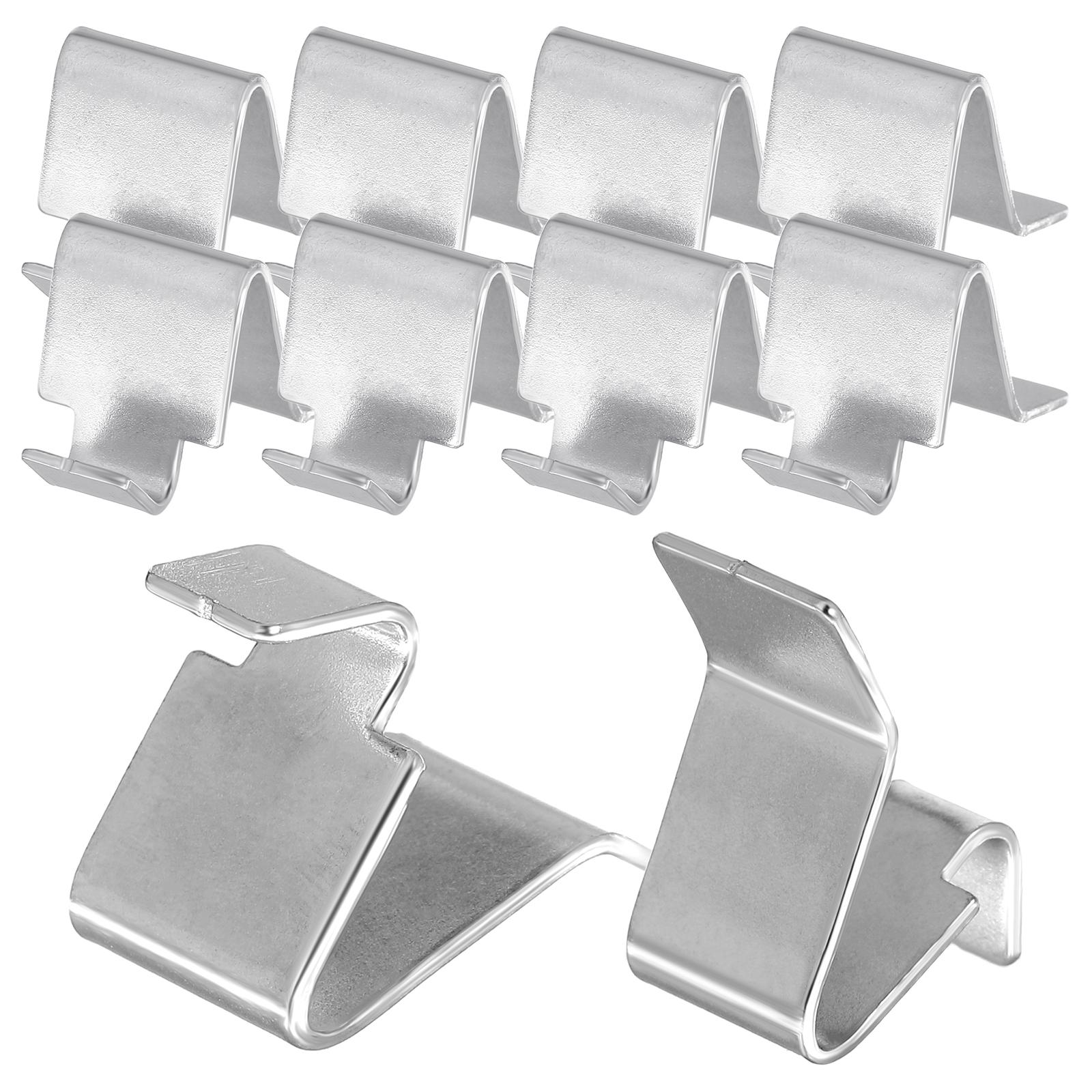 

10 Pcs File Cabinet Accessories Metal Shelving Brackets Clips Shelf Pegs for Shelves Support Stainless Steel Holders Silver other