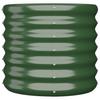 Plant Pot Galvanized Steel 40x40x36 Cm Green