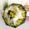 1pc Lemon Plate Automatic Opening/Closing Folding Umbrella with 8 Ribs, Plastic Handle, Windproof Portable Sunshade Umbrella Yy251222220