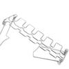 Chicken Leg Rack For Grill Grill Chicken Leg Rack Stainless Steel Non Stick Foldable BBQ Tools For Barbecue Backyard Cooking