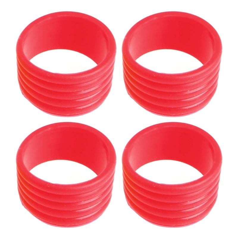 Silicone Tennis Racquet Grip Rings Racket Bands Non Slip Racket Rubber Bands for Badminton Squash Baseball Bat Handle