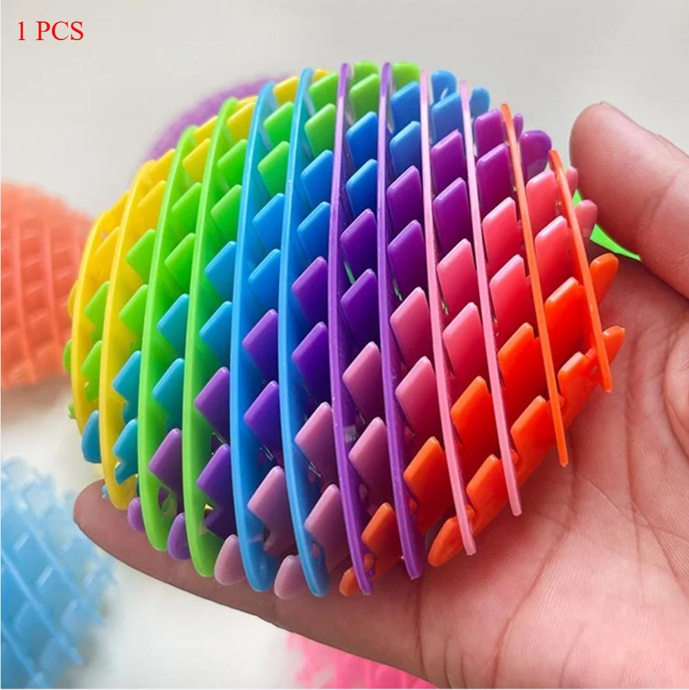 

Small Fidgeting Worm Plaything Elastic Mesh Tactile Toy Stress Anxiety Relief Decompression Fidget Toys Portable Telescopic Slug