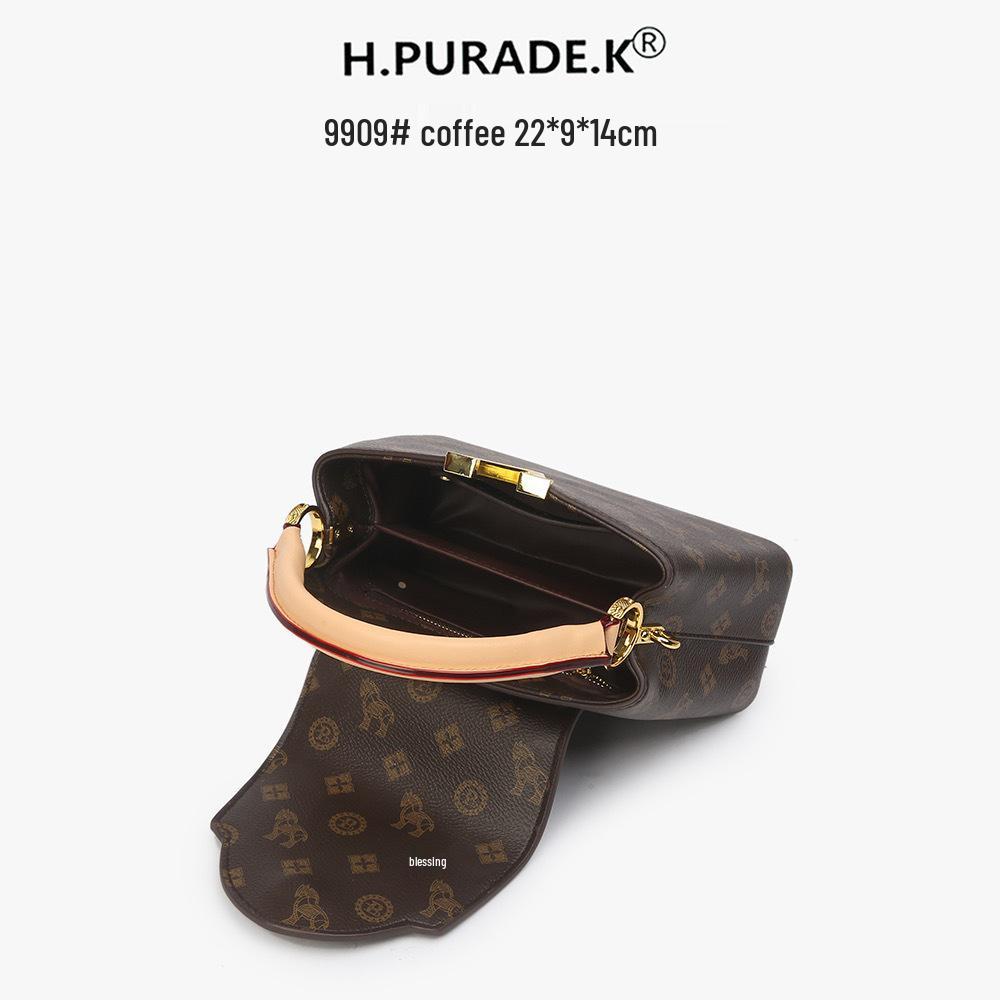 Retro Monogram 2025 Large Capacity Crossbody Handbag