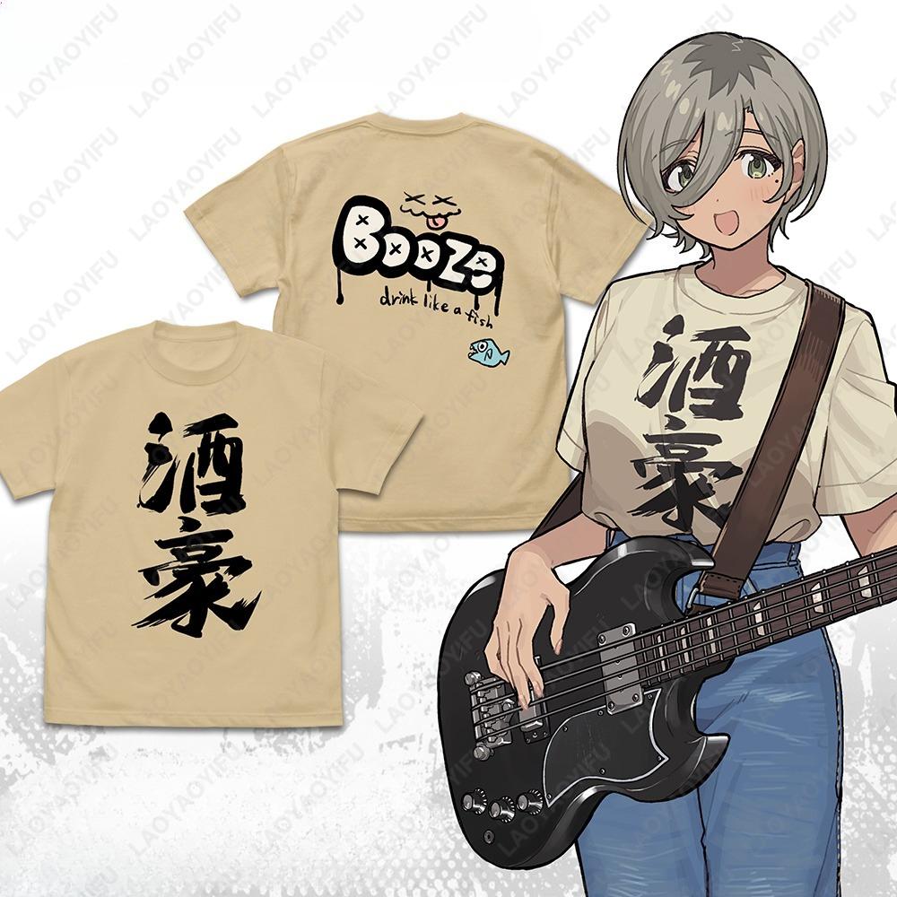 

Rupa Wine Tycoon TOGENASHI TOGEARI Bassist Graphic T Shirts Summer Woman High Quality T Shirt Japan Harajuku Otaku M