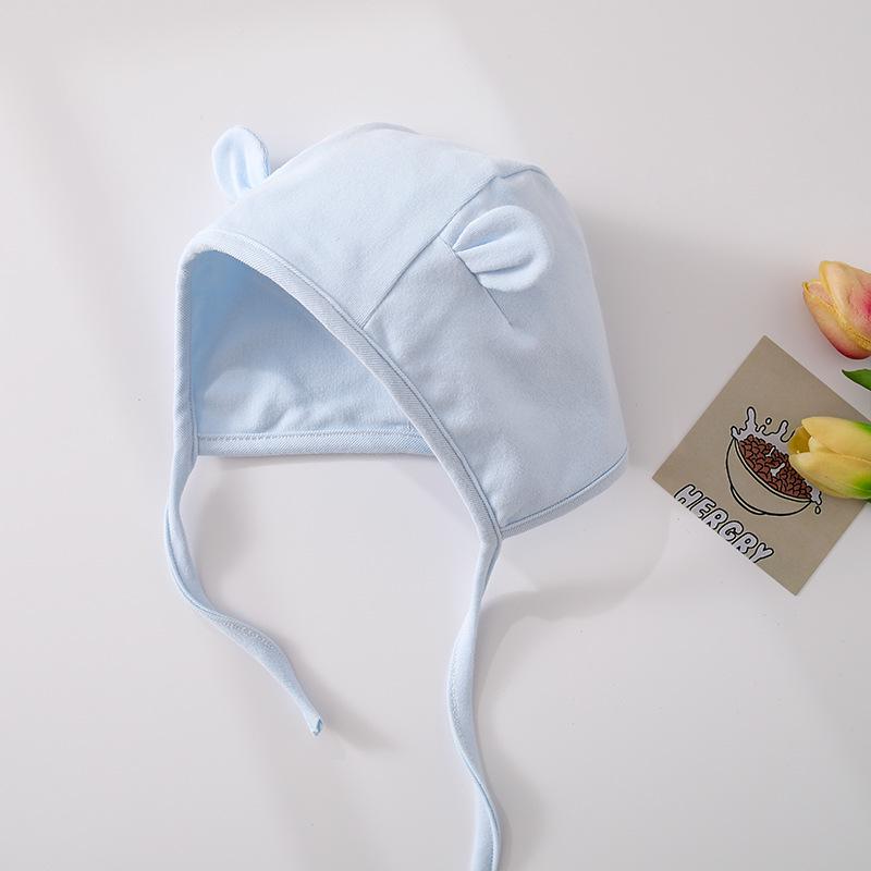 

Дитяча бавовняна шапка Betase для новонароджених - Весняно-осіння, із захистом вух, вітрозахисна 0-10 months (Hat Circumference 36-45cm)