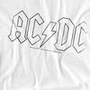 AC/DC Unisex Adult Outline Logo T-Shirt