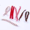 1:12 Dollhouse Knitted Mini Scarf - Christmas Prop In Red, White & Green