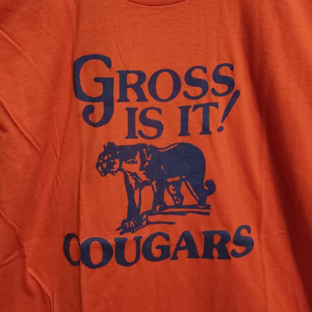 

Reprinted 80#039;s Vintage Gross Is It Cougars Gross Catholic TShirt Unisex T-Shirt XXXXL