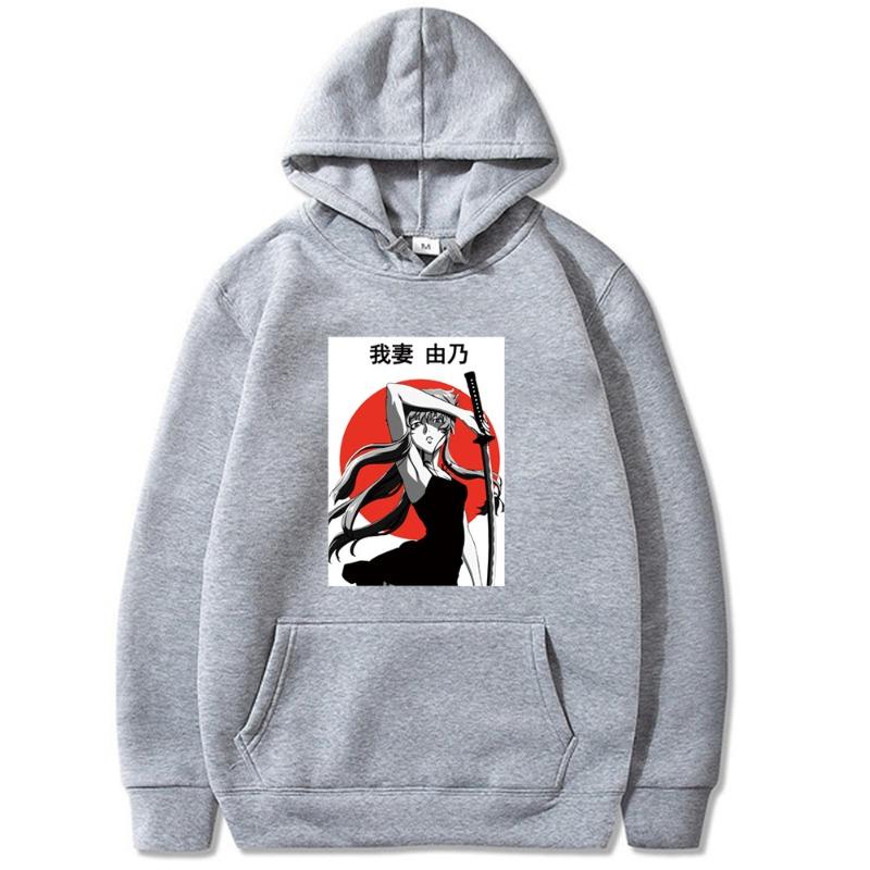 Autumn Future Diary Yuno Anime Characters Men's Hoodie Sweatshirt Men Womnen Fashion Brand Design Pullover Men's Hoodies