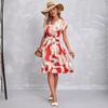 Summer Elegant Print Short-sleeved Dress