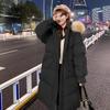 Womens Winter Puffer Coat 2026 Mid-Length Oversized Cotton-Padded Jacket With Detachable Faux Fur Hood
