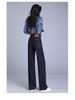 Brand High-Waist Slim Blue Wide-Leg Jeans for Women - Autumn New Style, Easy-to-Match Straight Denim Pants