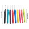 Tpr Crochet 2.0-6.0mm 9-Piece Soft Handle Crochet Hand Woven Rainbow Soft Handle Crochet Aluminum Crochet Set Knitting Needle