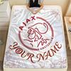 Custom Name Ajax Amsterdam Flannel Blanket, High Quality Comfortable for All Seasons, Home Decor, Warmth and Comfort