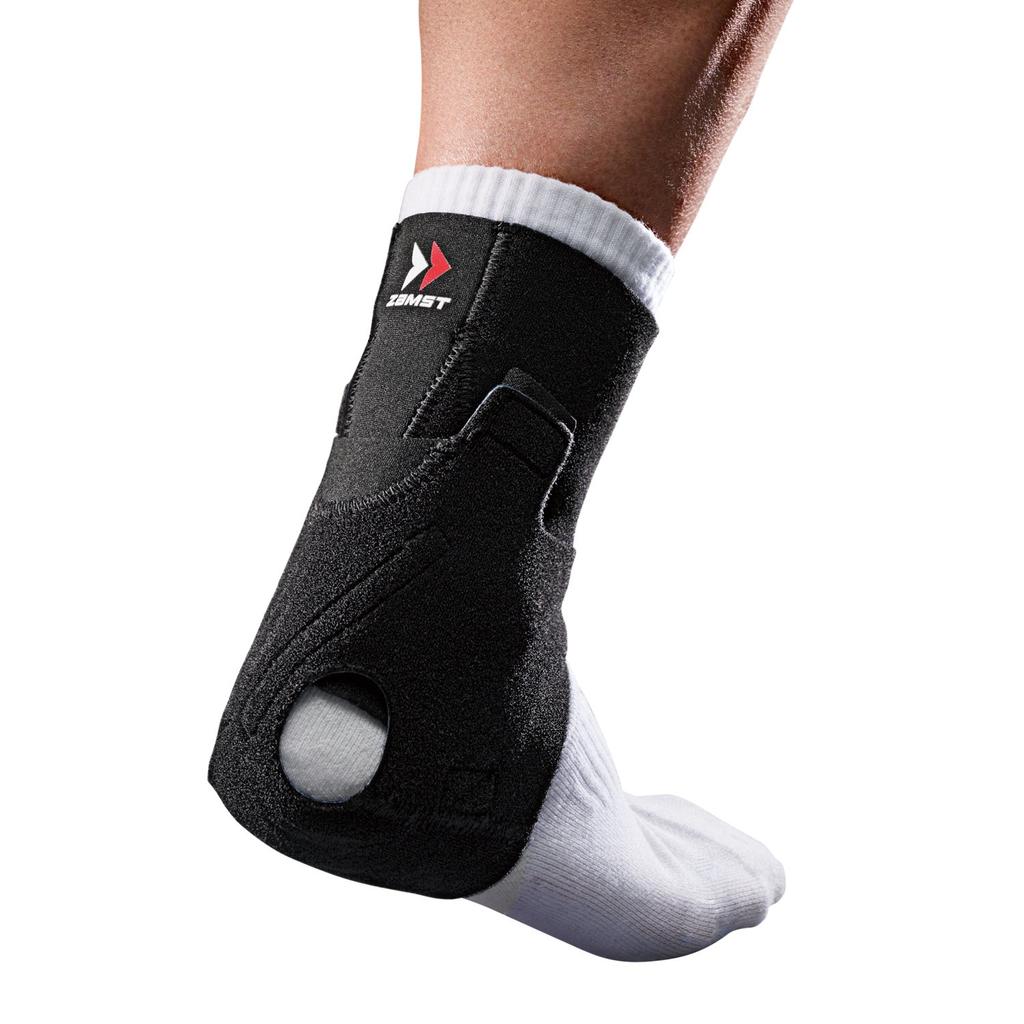 ZAMST Achilles Tendon Size 370903 AT-1 Support, Tennis/Volleyball, L, Ambidextrous, Black,