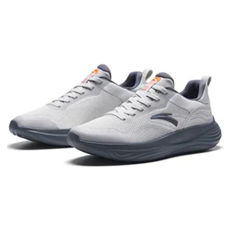 Anta Trail Running Breathable Shock Absorbing Non-Slip Durable Low-Top Training Shoes Men Sneakers Gray 112627793R-3