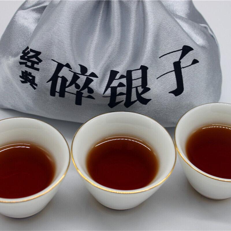 Yunnan Pu'er Çay 500g Bez Çanta Çay Fosili Menghai Olgun Çay Pu'er