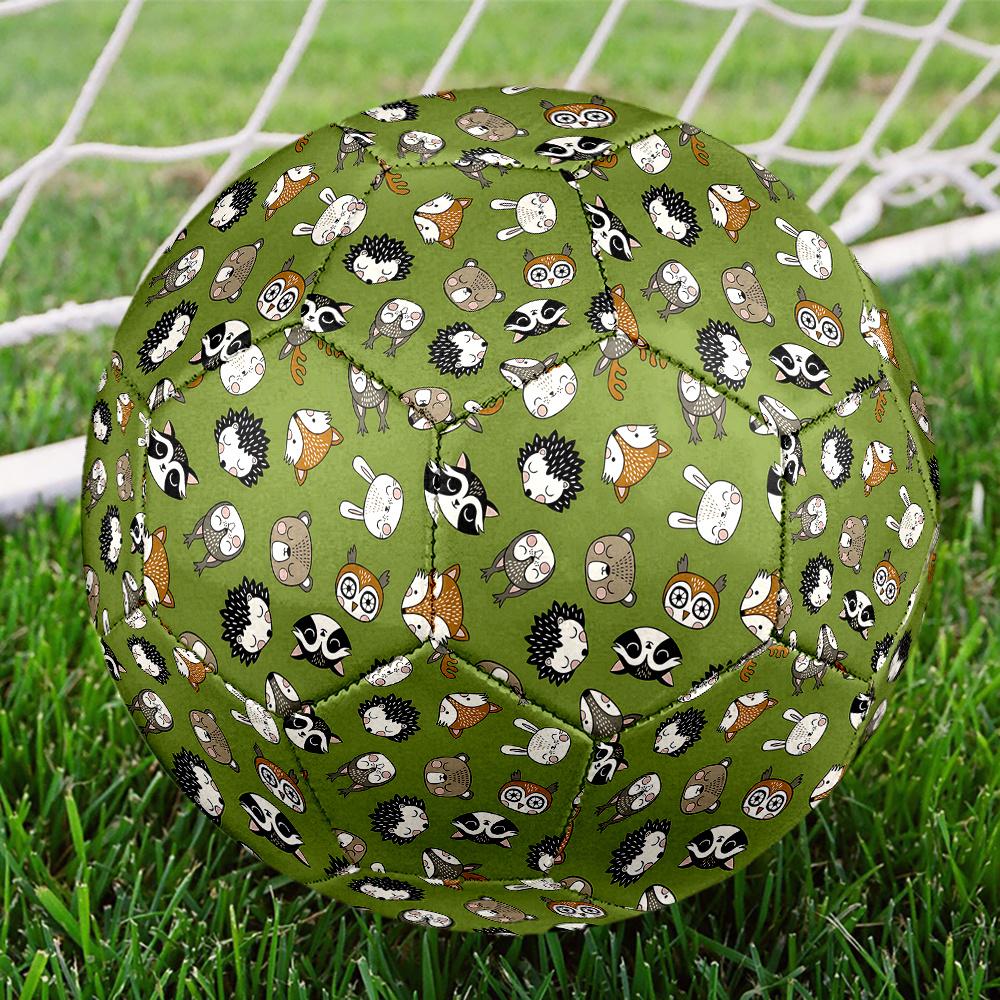 1PC Forest Animal Friends Soccer Ball Size 5 Football Machine Sewn Indoor/Outdoor Universal Football W11 Size 5