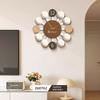 Living Room Creative Wall Clock Modern Light Luxury Clock New Style Clock Simple and Atmospheric Watch Wall Hanging Silent Home