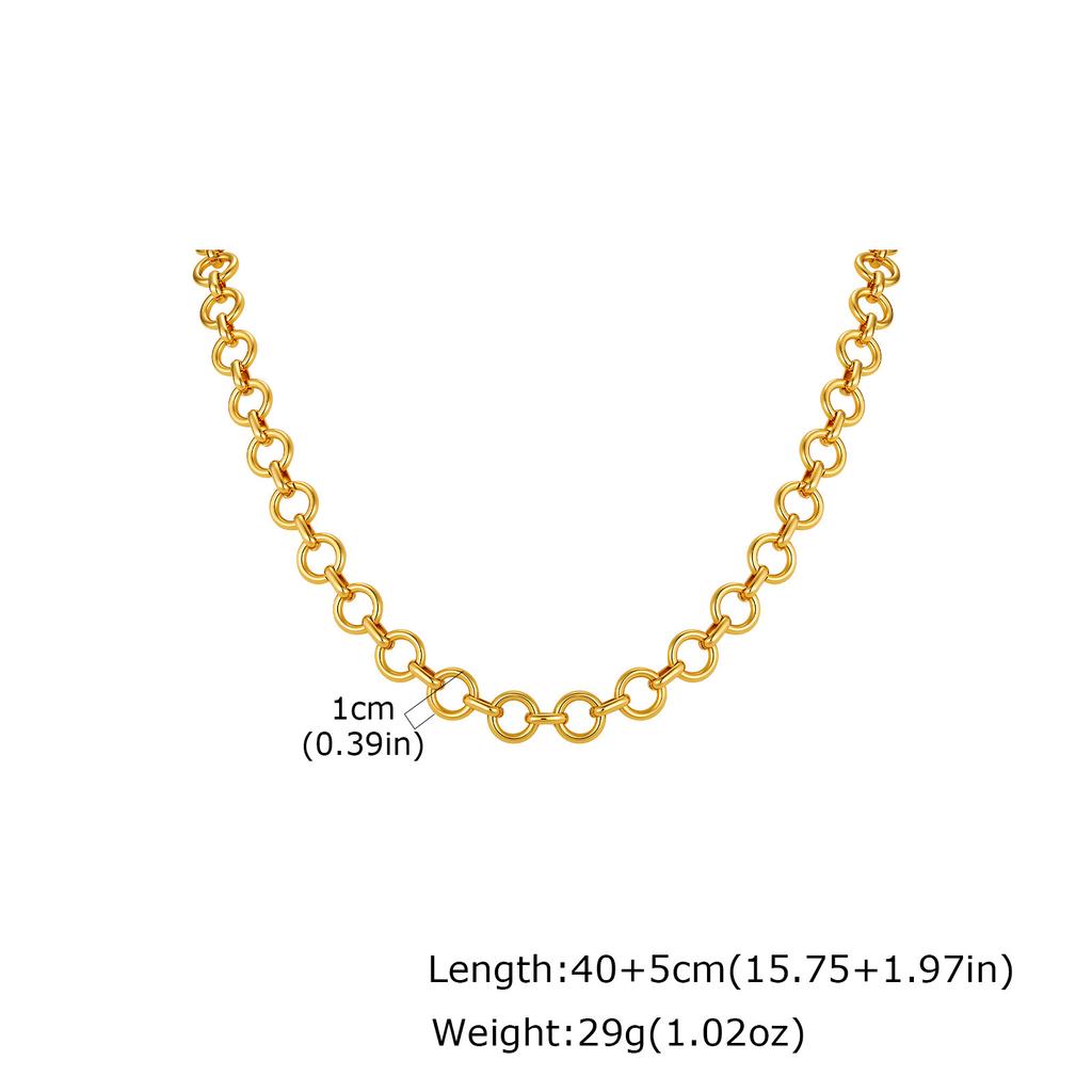 Fashion Jewelry, Stainless Steel Multi-Style Cross Chain Handmade Chain Necklace, Women'S Collarbone Chain 2697