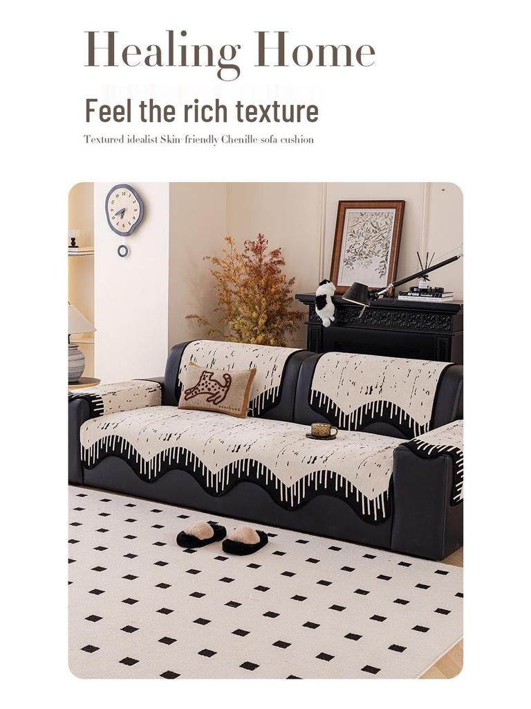 2025 High-End Non-Slip Universal Sofa Cushion for Three-Seater with Straight Backrest