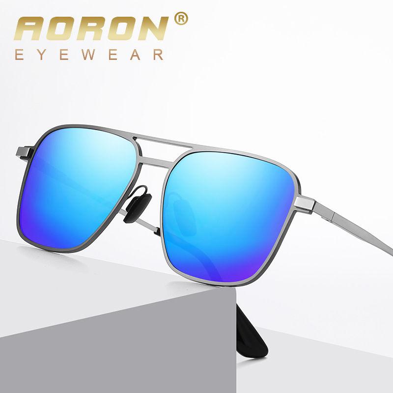 AORON Metal Frame Photochromic Polarized Sunglasses UV400 Anti Glare Sports Driving Fishing Glasses